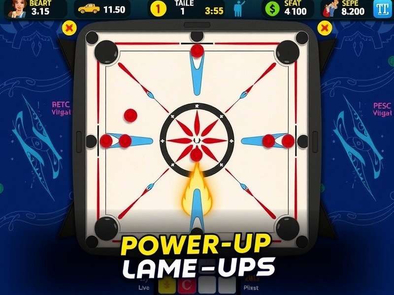 Pro carrom board setup